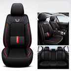 Fundas Asientos Autos Premium en Cuero Legítimo + Juego Cubre Alfombra Premium