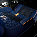 Fundas Asientos Autos Premium en Cuero Legítimo + Juego Cubre Alfombra Premium